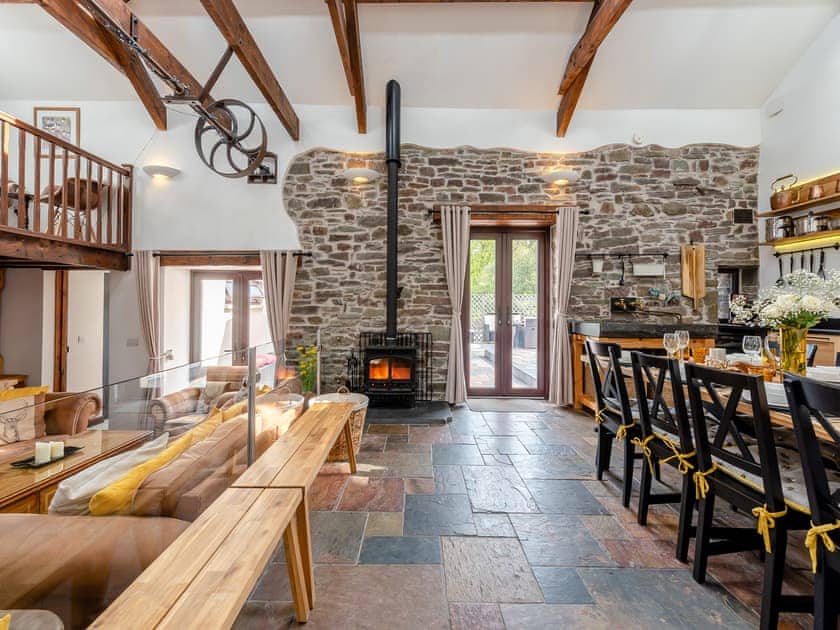 Open plan living space | Wheelwright Barn - Bronyn Farm, Ferryside, near Carmarthen