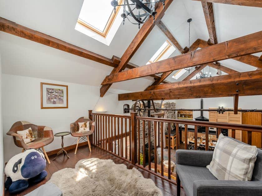 Mezzanine | Wheelwright Barn - Bronyn Farm, Ferryside, near Carmarthen