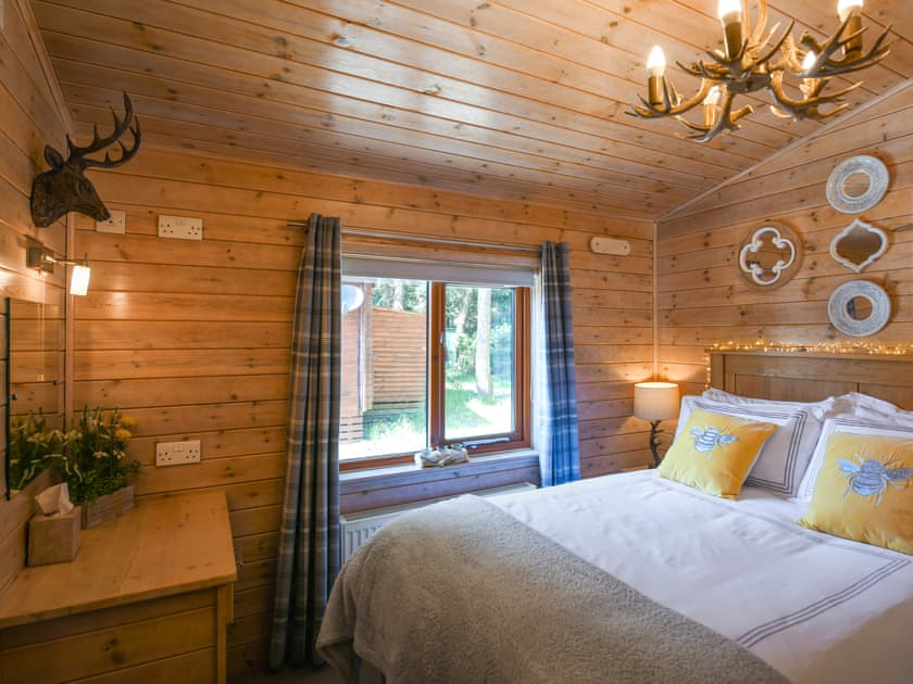 Double bedroom | Waterfall Lodge, Astbury, near Bridgnorth
