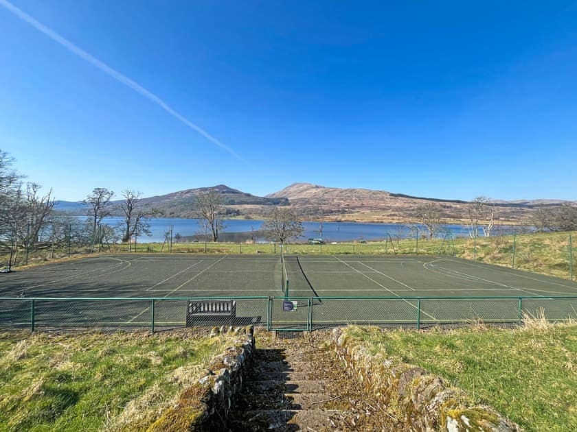 Tennis court available 1 mile away please arrange with  | Grace’s Cottage - Invertrossachs Estate Cottages, Invertrossachs, near Callander