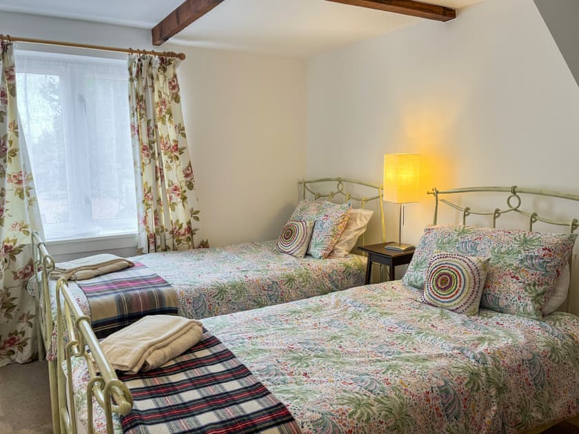 Twin bedroom | The Loading Bay, Hassendean Station, near Hawick