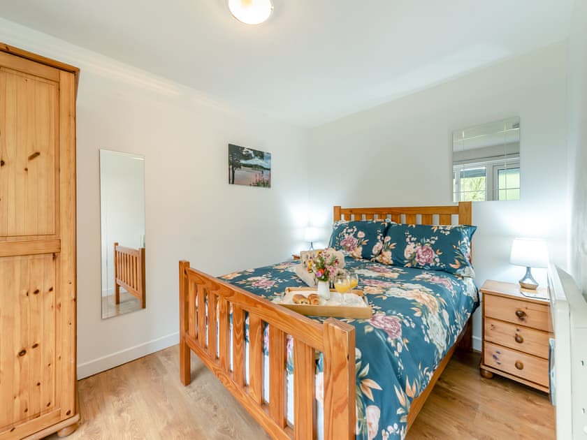 Double bedroom | The Lodge - Maesydderwen Holiday Cottages, Llandeilo
