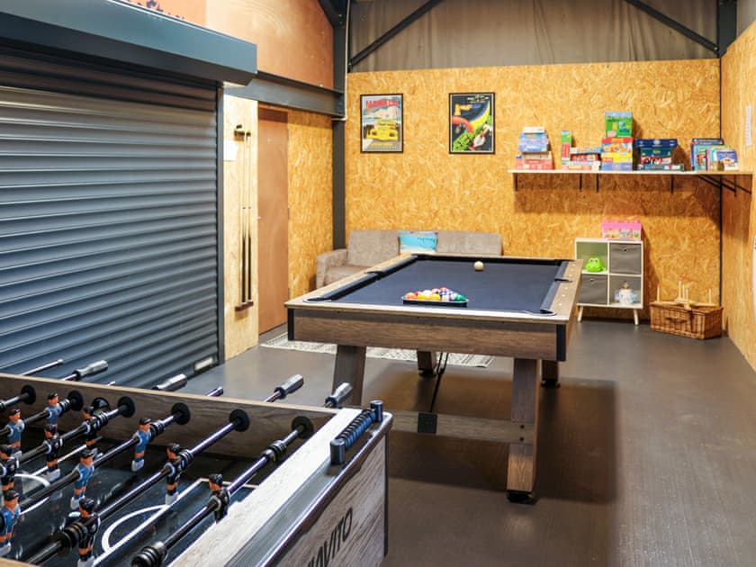 Games room | Cuddfan - Anglesey Holiday Pods, Brynsiencyn, near Newborough