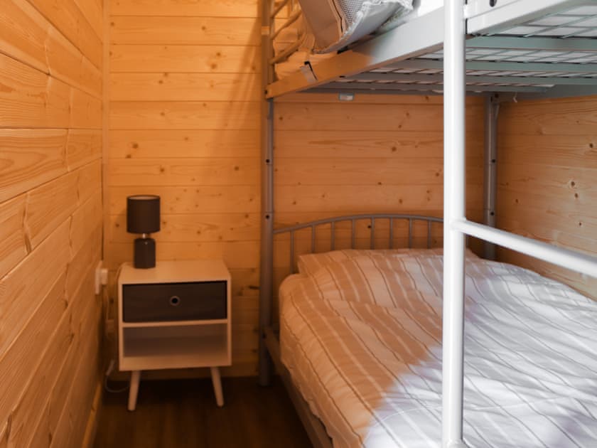 Bunk bedroom | Lodge Pod - Anglesey Holiday Pods, Brynsiencyn, near Newborough