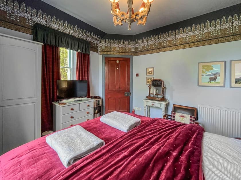 Double bedroom | Upper Double Lodge, Gatehouse of Fleet, near Kirkcudbright