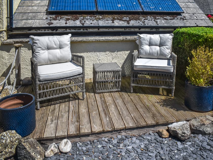 Sitting-out-area | Primrose Cottage, Seaton