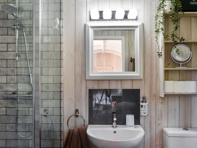 Bathroom | Barn Owl Hut - Hollins Farm Shepherd Huts, Westerdale, near Whitby