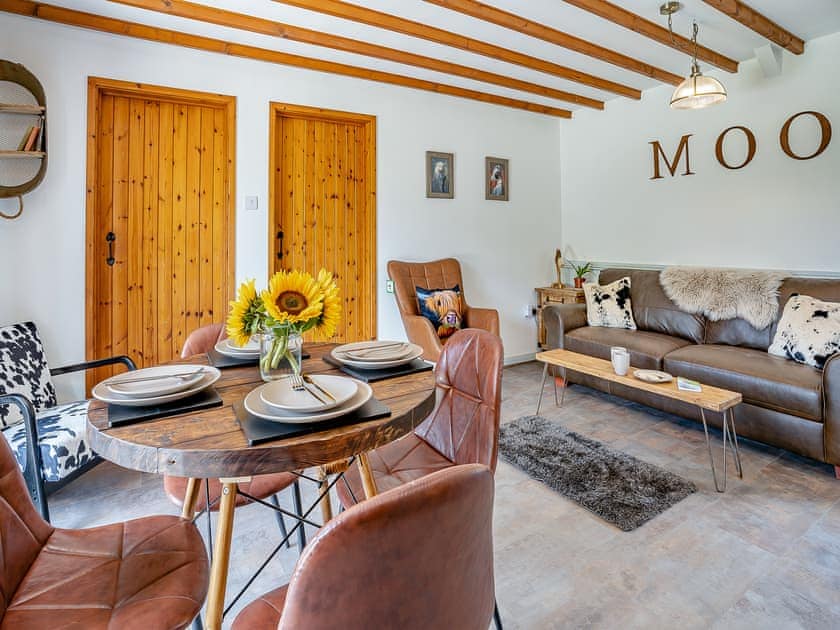 Living area | The Old Cowsheds 3 - Mynach - Gaer Cottages, Cribyn, Lampeter
