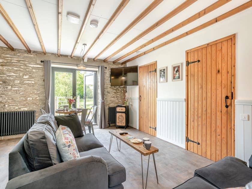 Living area | The Old Cowsheds 2 - Shippon - Gaer Cottages, Cribyn, Lampeter