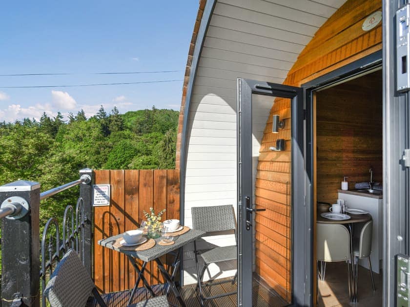 Terrace | Luna Holiday Pod - Coppice Farm, Church Stretton