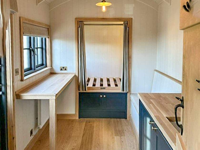 Open plan living space | Shepherds Hut - Lilac Retreats, King’s Lynn