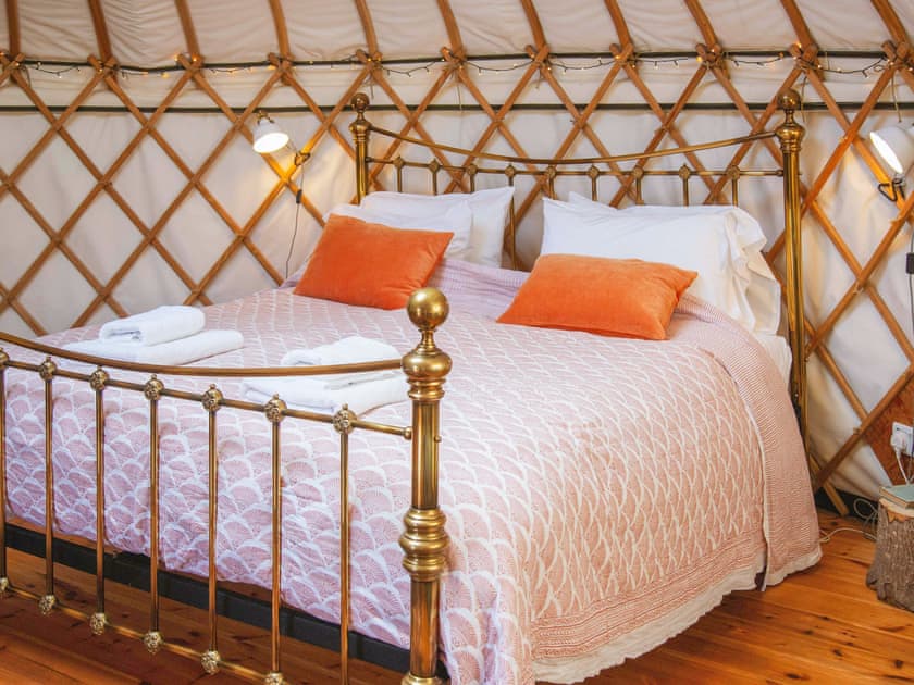Double bedroom | Bracken Yurt - Walnut Farm, Beaminster