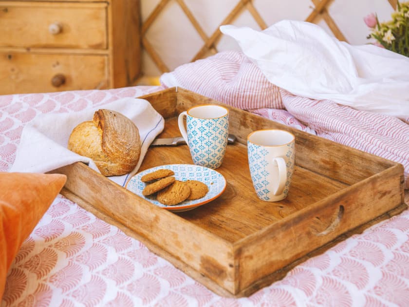 Double bedroom | Bracken Yurt - Walnut Farm, Beaminster