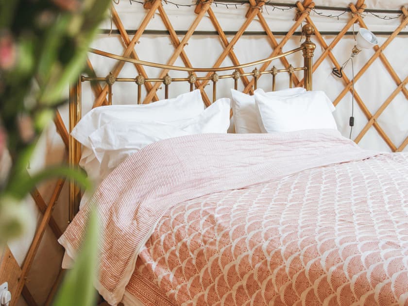 Double bedroom | Bracken Yurt - Walnut Farm, Beaminster
