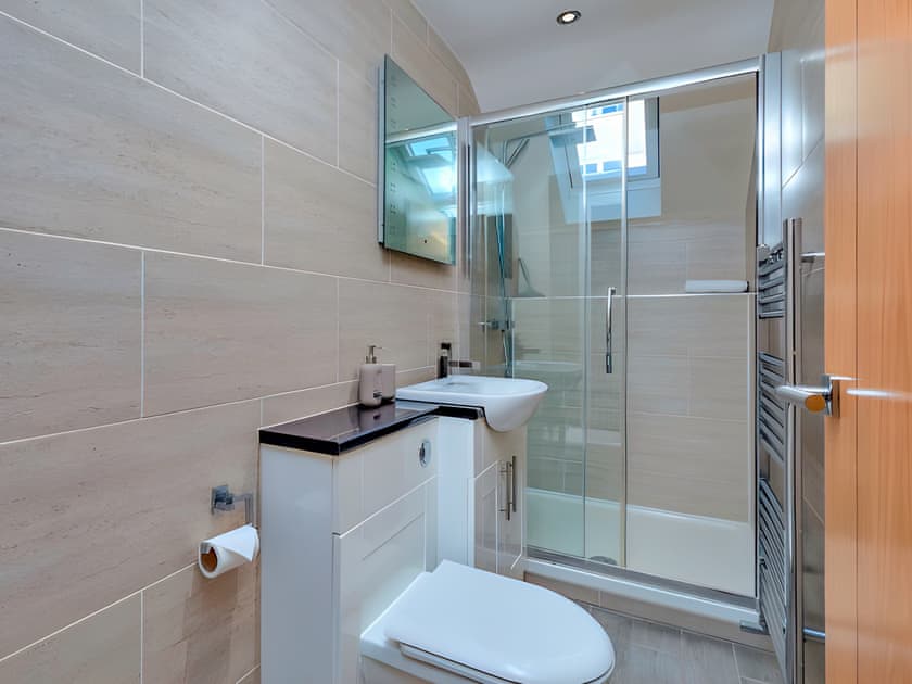 Bathroom with Shower | The Boat House, Filey