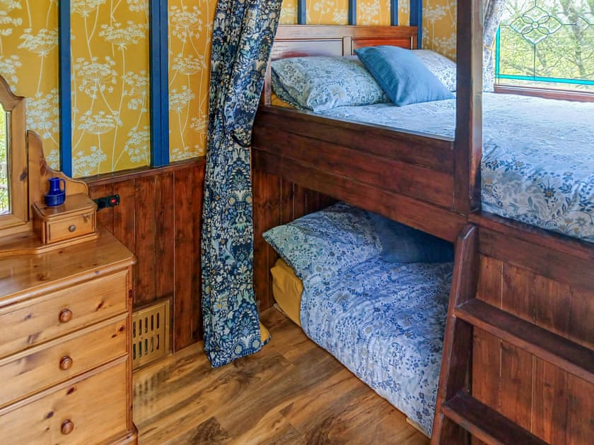 2 double beds in Rosie. | Rosie - Tanyrallt Holidays Lets, Llanybydder, near Lampeter
