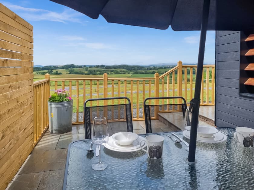 Sitting-out-area | Tyan - Holmescales Lodges, Kendal and Lakes Gateway