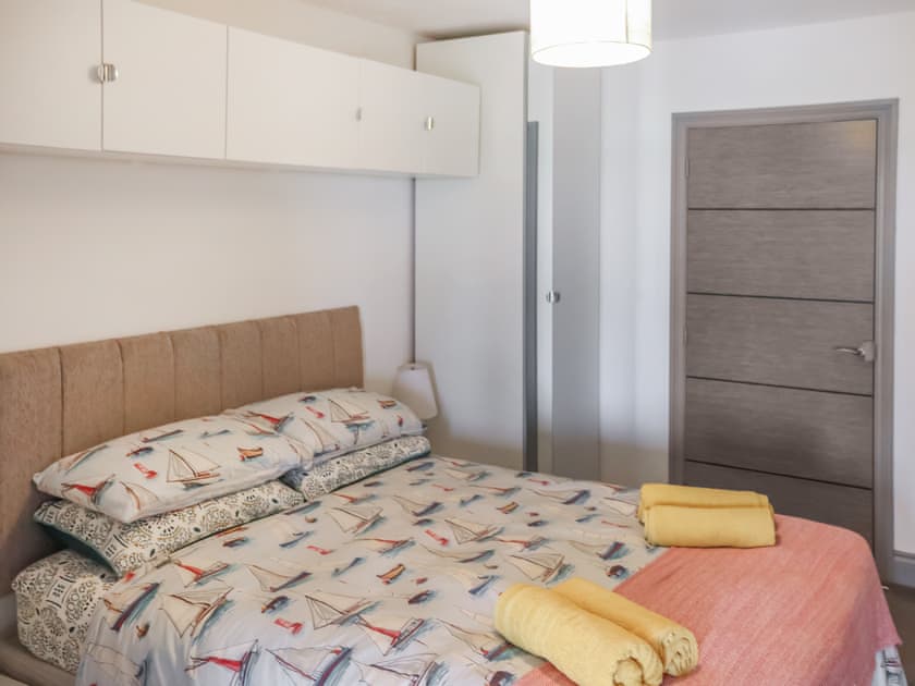 Double bedroom. Please note there is no window in the bedroom | Penally Heights Annex, Penally, near Tenby