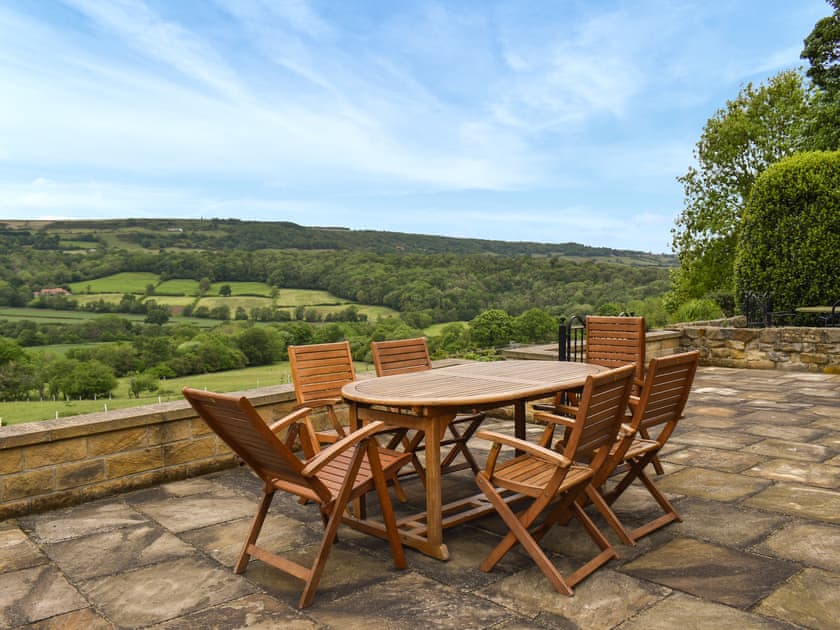 Outdoor eating area | Dandelion Cottage, Grosmont, Near Whitby