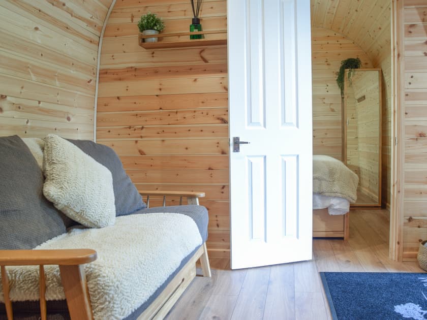 Living area | Glamping Pod 2 - Oakwood Farm, Chester