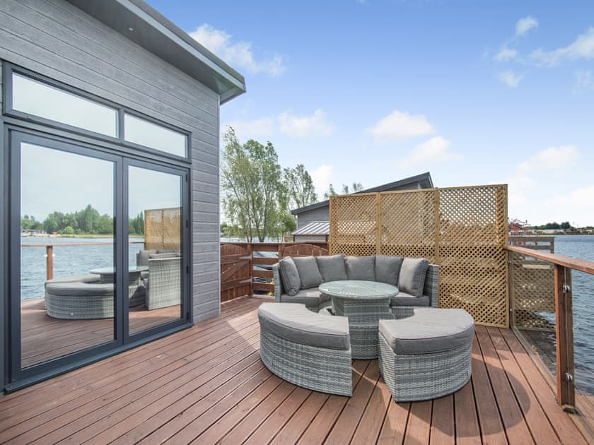 Sitting-out-area | Lakeside Lodge, Tallington Lakes