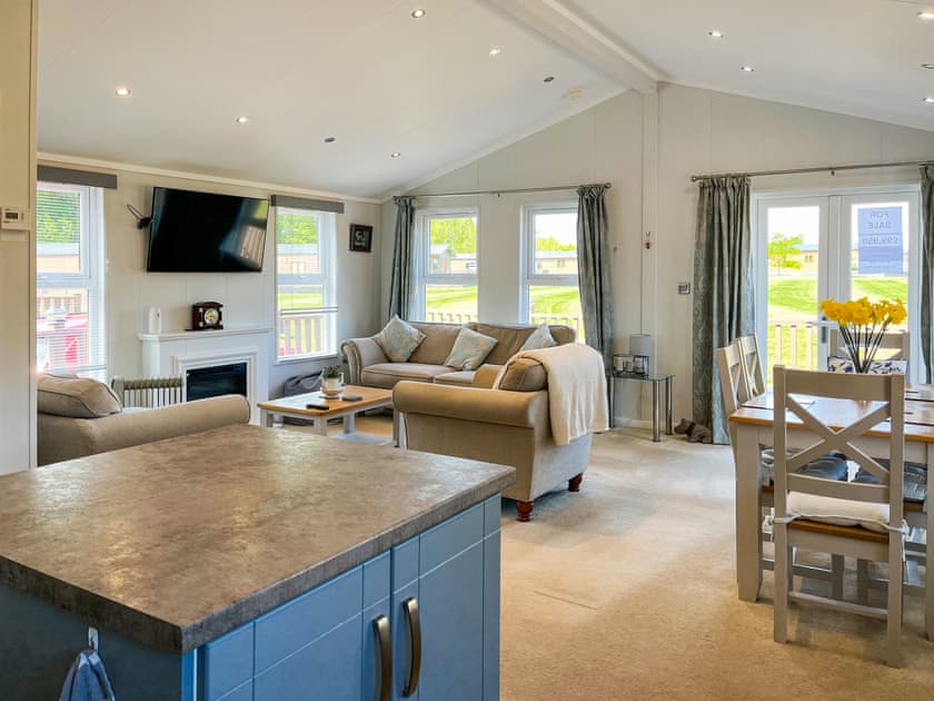 Open plan living space | Hazelnut Lodge, Bridlington