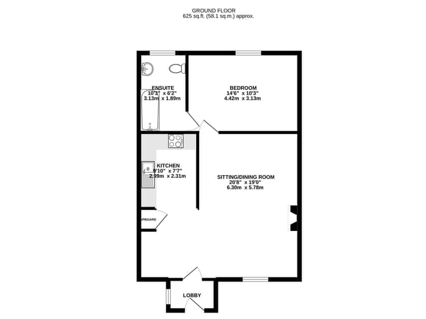 Floor plan | The Smithy - Keld Head Farm Holiday Cottages, Pickering