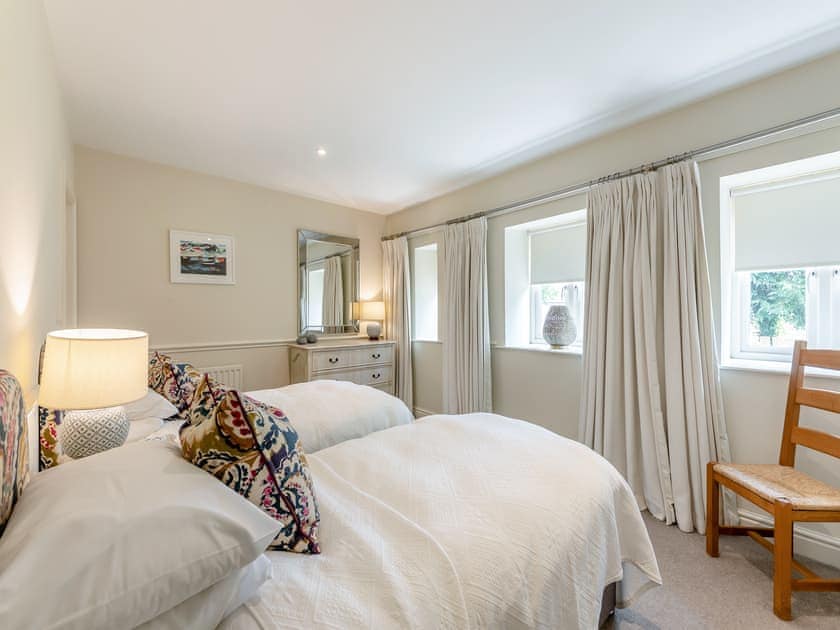 Twin bedroom | Doxford Dairy - Doxford Cottages, Doxford, near Embleton