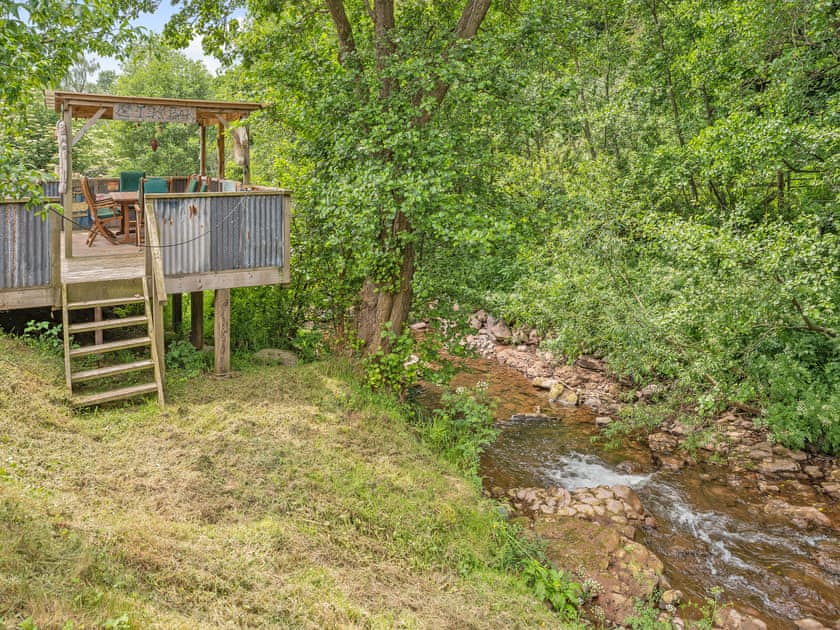 Outdoor area | Wern Farm Barn, Cwmdu, near Crickhowell