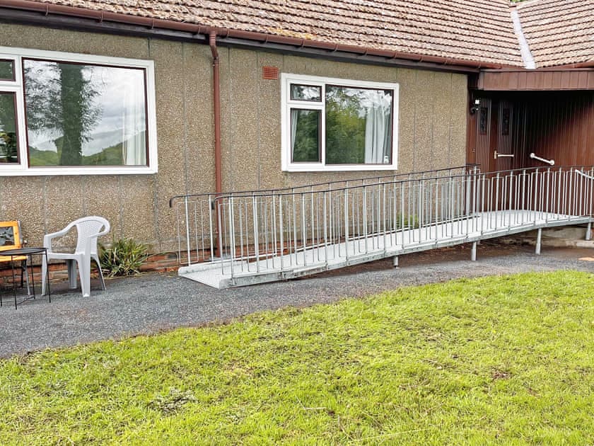 Wheelchair access via ramp | Woodside Cottage, Pinwherry, near Girvan