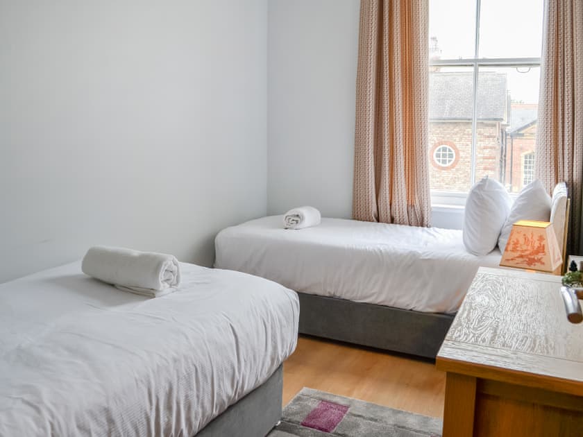 Twin bedroom | The Swale - Flat 4 - Holgreaves Apartments, York