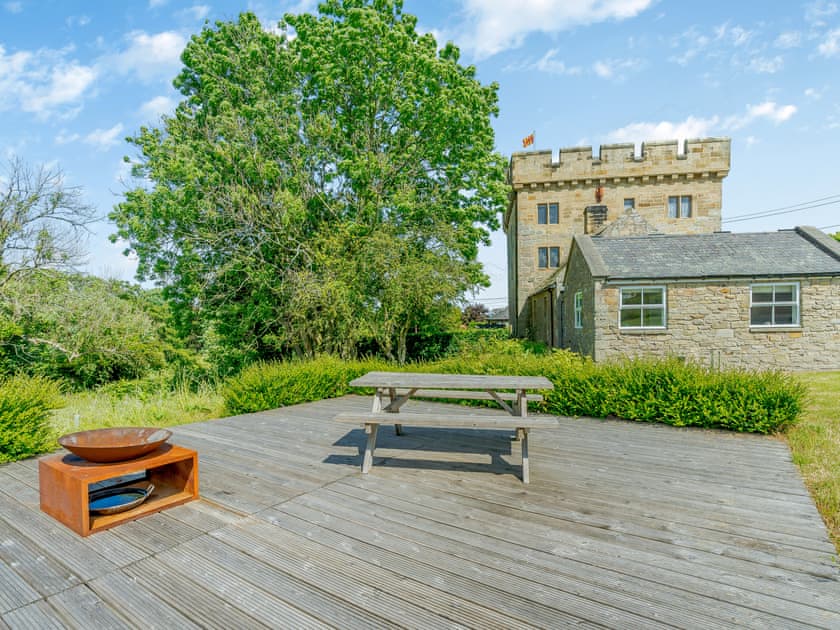 Sitting-out-area | Tower Cottage - The Tower Cottages, Whittingham, near Alnwick