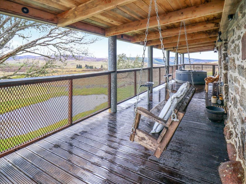 Veranda | Capercaillie Cottage, Rhilochan, Rogart, near Dornoch