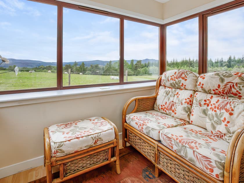 Sitting-out-area | Drumlea Cottage, Bonar Bridge, near Lairg