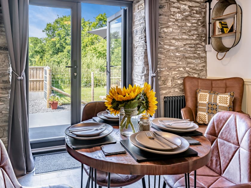Dining Area | The Old Cowsheds 1 - Dairy - Gaer Cottages, Cribyn, Lampeter