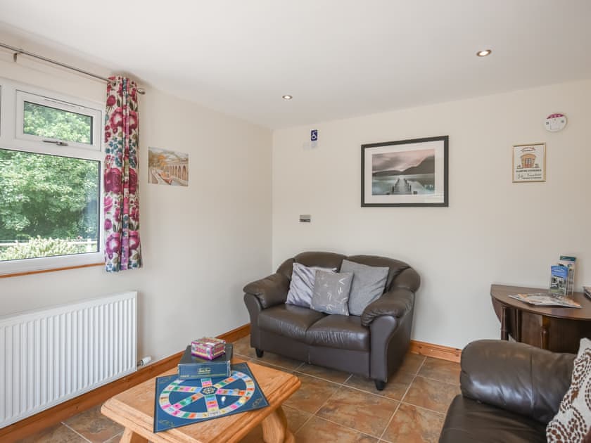 Living area | Oak - Glamping Pod - Castle Farm Holidays Shropshire, Oswestry