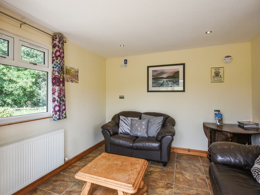 Living area | Bluebell - Shepherd Hut - Castle Farm Holidays Shropshire, Oswestry