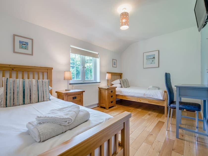 Twin bedroom | Number Two - Home Park Cottages, Helstone, Camelford