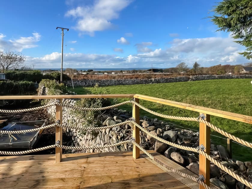 Decking | Ty’r Bugail Shepherds Hut, Tal Y Bont, near Barmouth