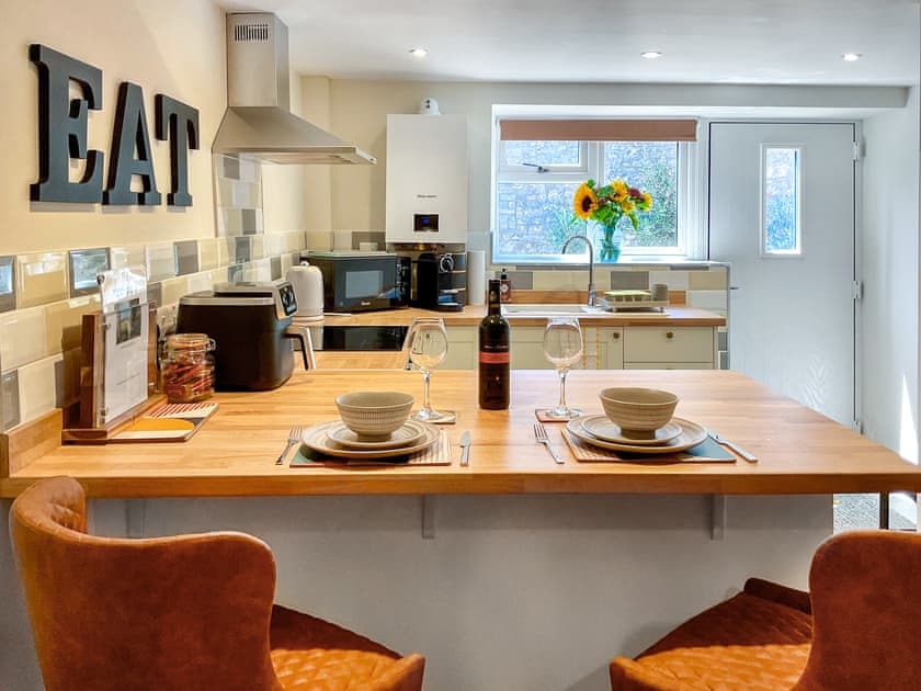 Kitchen area | The Old Posthouse Barn - Axbridge Holidays, Axbridge, near Weare