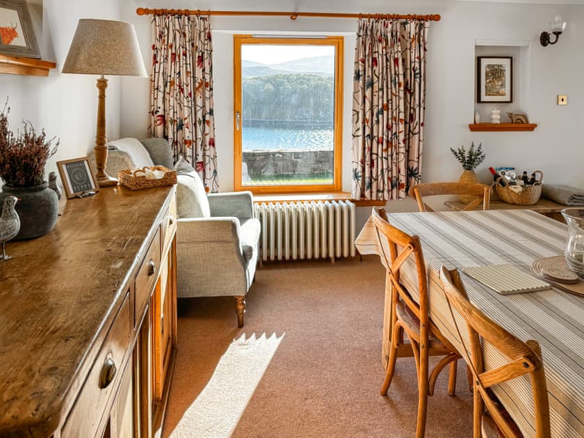 A perfect seat to watch the sea eagles or snuggle with a good book | Rubha Lodge, Shieldaig