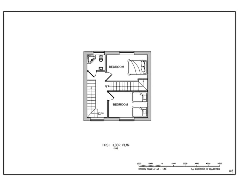 1st floor bedroom floorplan | Tynffordd Fawr, Penrhyndeudraeth