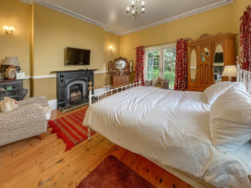 The Superking bedroom has a dual aspect, is very private and is not overlooked | Hafod Grove - Hafod Grove and Fach, Moylegrove, near Ceibwr Bay