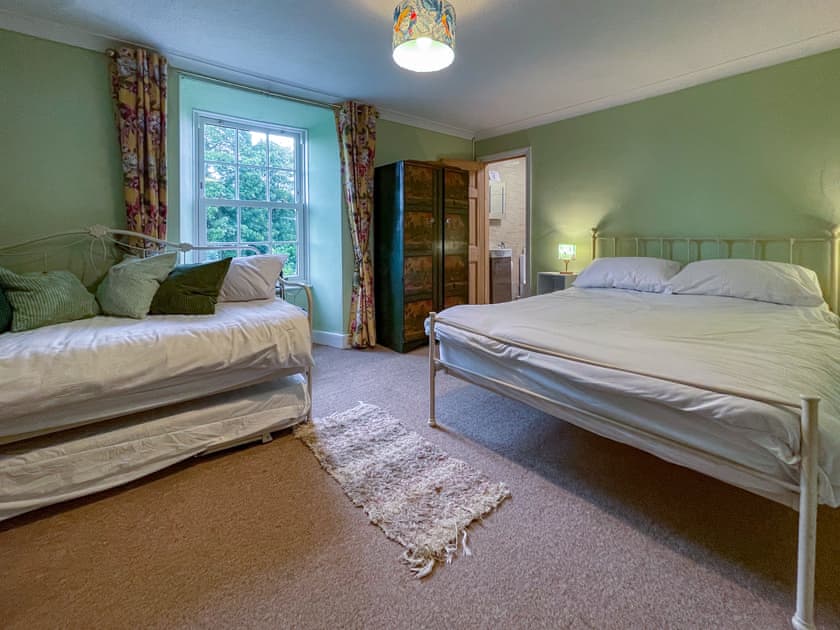 The king size family bedroom and ensuite shower room | Hafod Grove - Hafod Grove and Fach, Moylegrove, near Ceibwr Bay