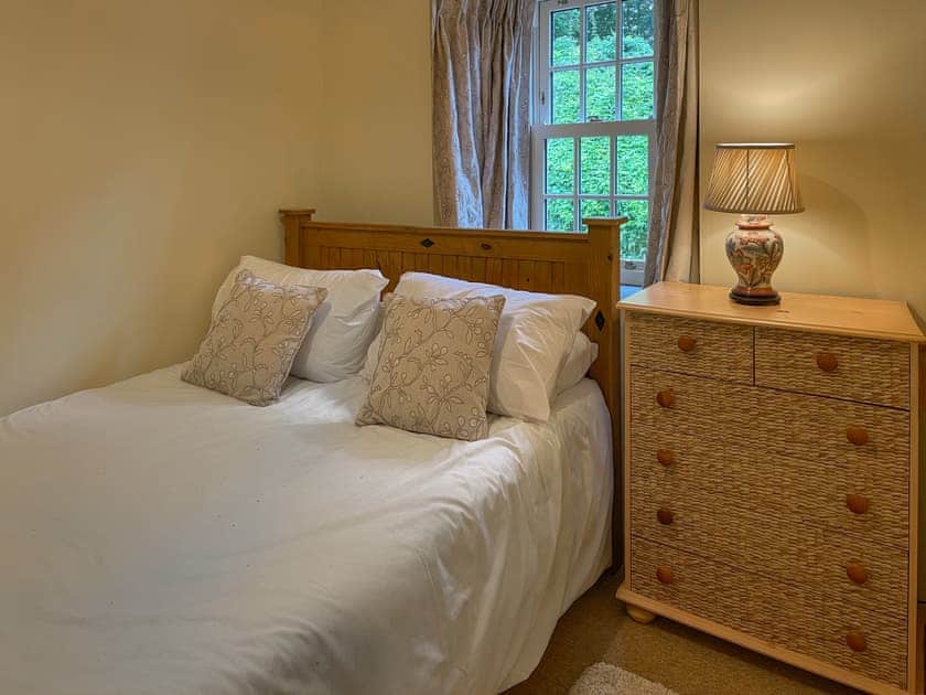 The ground floor double bedroom is in a super convenient location next door to the kitchen and a few steps to the Shower Room & WC | Hafod Grove - Hafod Grove and Fach, Moylegrove, near Ceibwr Bay