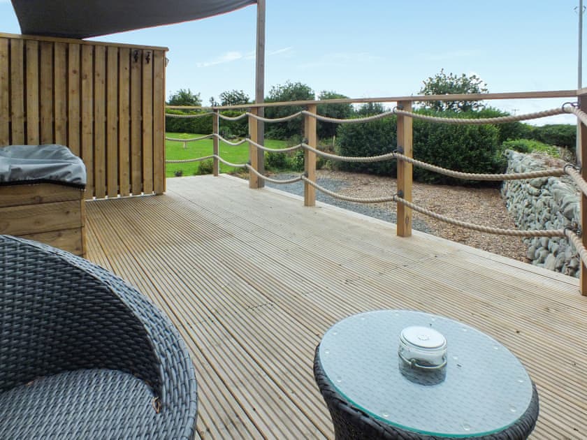 Outdoor area | Ty’r Bugail Shepherds Hut, Tal Y Bont, near Barmouth