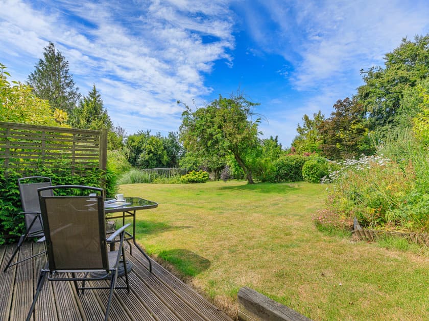Sitting-out-area | Flaxpool Well Garden Room, Crowcombe, near Taunton