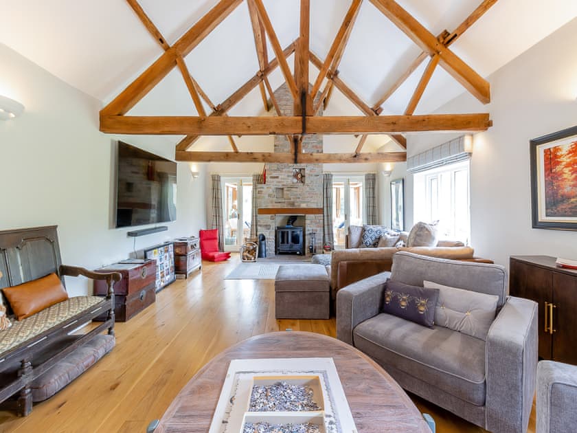 Open plan living space | Hay Boathouse/Maes-y-Caer, Hay On Wye