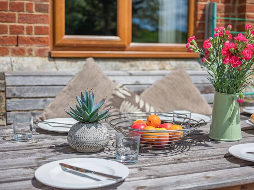 Sitting-out-area | The Victorian Barn- Leopold - The Victorian Barn, Blandford Forum