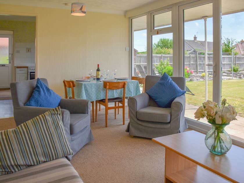 Open plan living space | Cedar Bungalow, Bacton